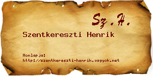 Szentkereszti Henrik névjegykártya